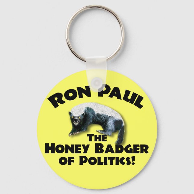 Llavero Ron Paul - Honey Bader 2012 (Anverso)