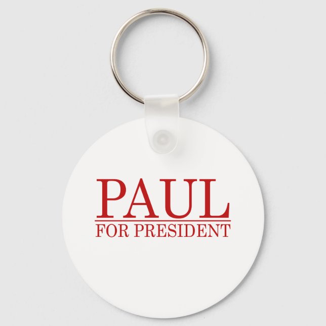 Llavero RON PAUL PARA PRESIDENTE (Rojo (Anverso)