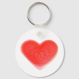 Llavero Ronda de la cadena de claves del corazón dulce