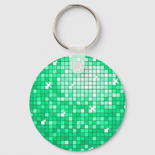 Llavero Ronda de la cadena de claves Disco Tiles "Jade"