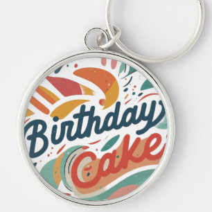 Llavero Ronda de tarta de cumpleaños premium