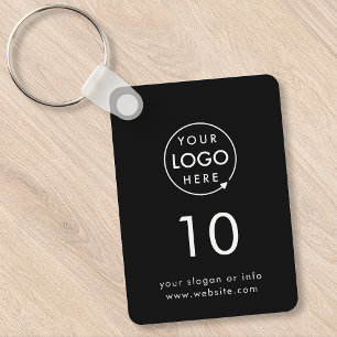 Llavero Room Number   Black Hospitality Business Modern