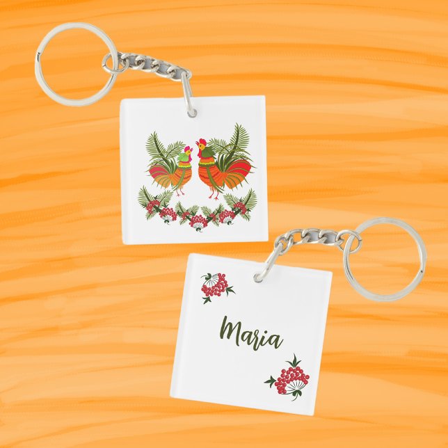 Llavero Rooster con gallina (Subido por el creador)