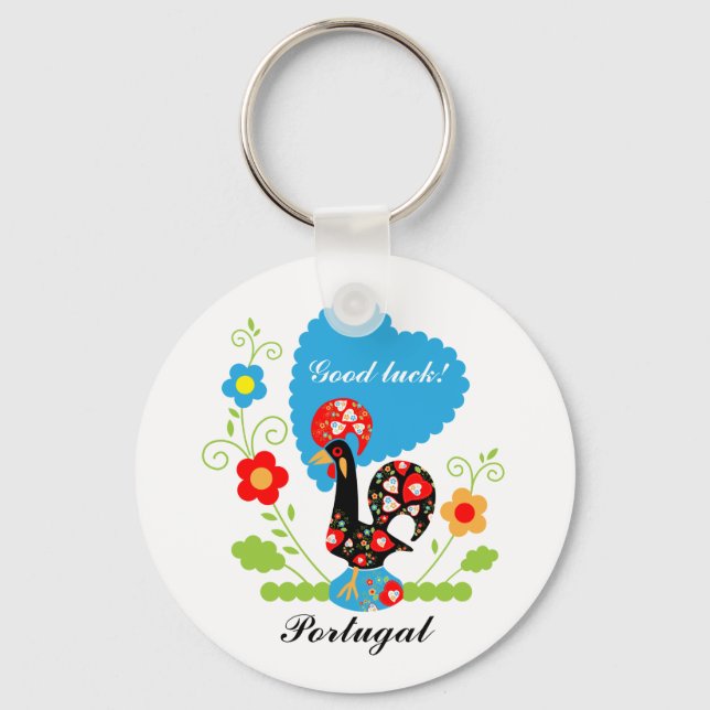 Llavero Rooster de Portugal (Anverso)