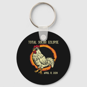Llavero Rooster Eclipse solar total 2024 Abril 8 Hombres M