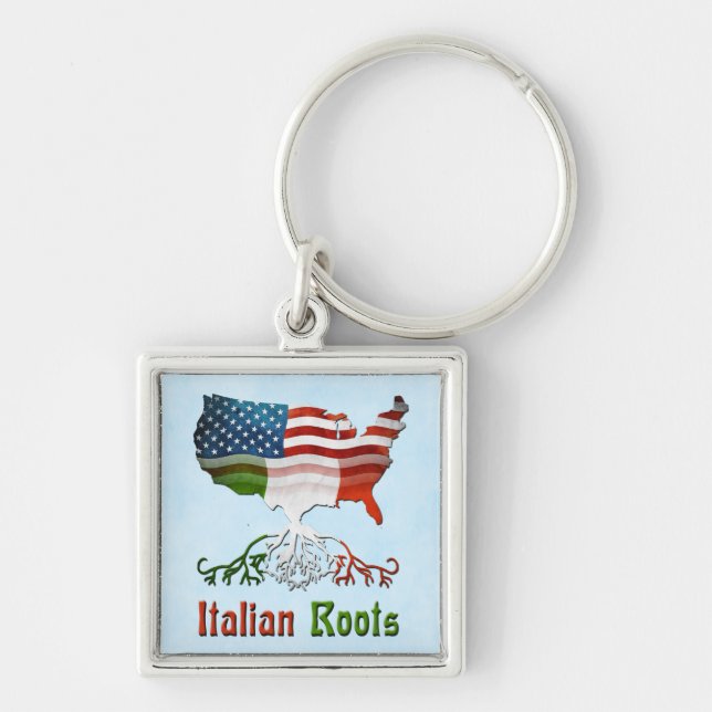 Llavero Roots italianos americanos (Frente)