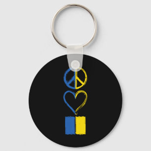 Llavero Ropa con la bandera de Ucrania Paz Amor Ucrania 