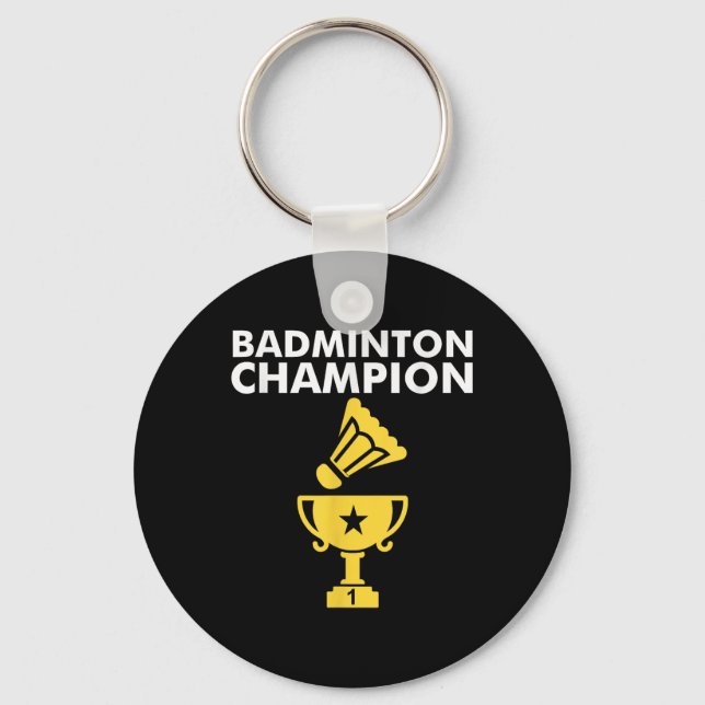 Llavero Ropa de Campeón de Bádminton Birdie  (Anverso)