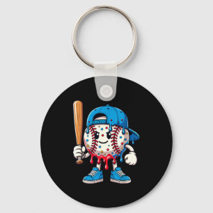 Llavero Ropa de estilo de vida de béisbol Drip de béisbol