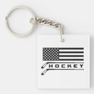 Llavero Ropa de hockey con bandera estadounidense - Hockey