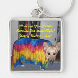 Llavero Ropa de modelado del Día de la Madre