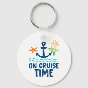Llavero Ropa de vacaciones de verano Retro On Cruise Time 