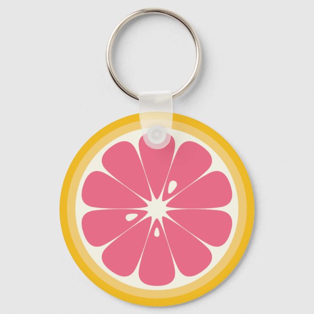 Llavero Ropa rosa de pomelo (Anverso)