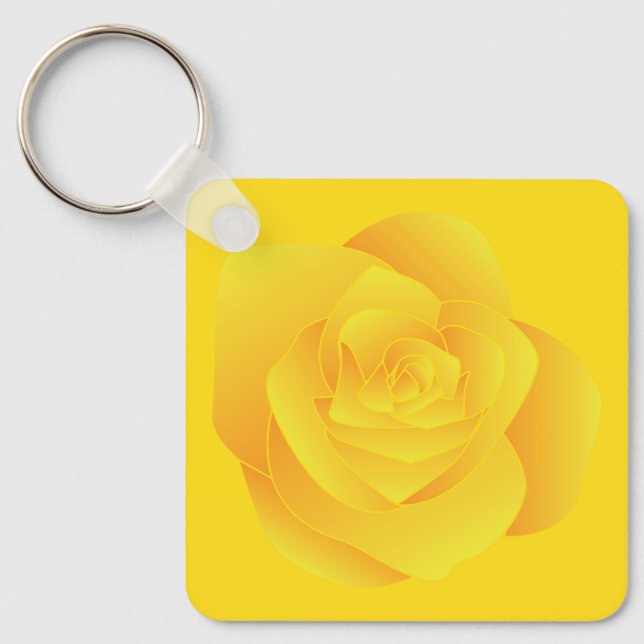 Llavero Rosa Amarilla (Anverso)