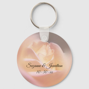 Llavero Rosa Amarilla Soñadora Boda Personalizada