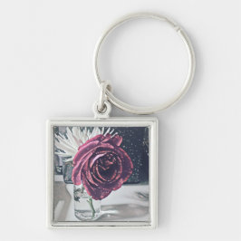 Llavero Rosa artístico