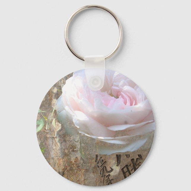 Llavero Rosa auf Holz (Anverso)