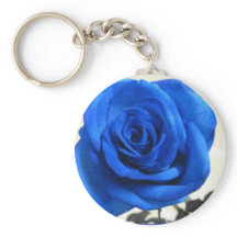 Rosa azul Keychain