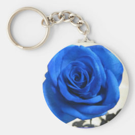 Llavero Rosa azul Keychain