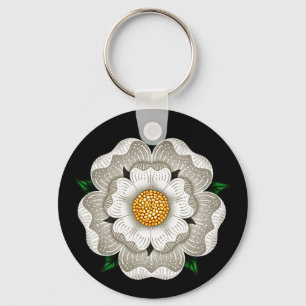 Llavero Rosa blanco de York