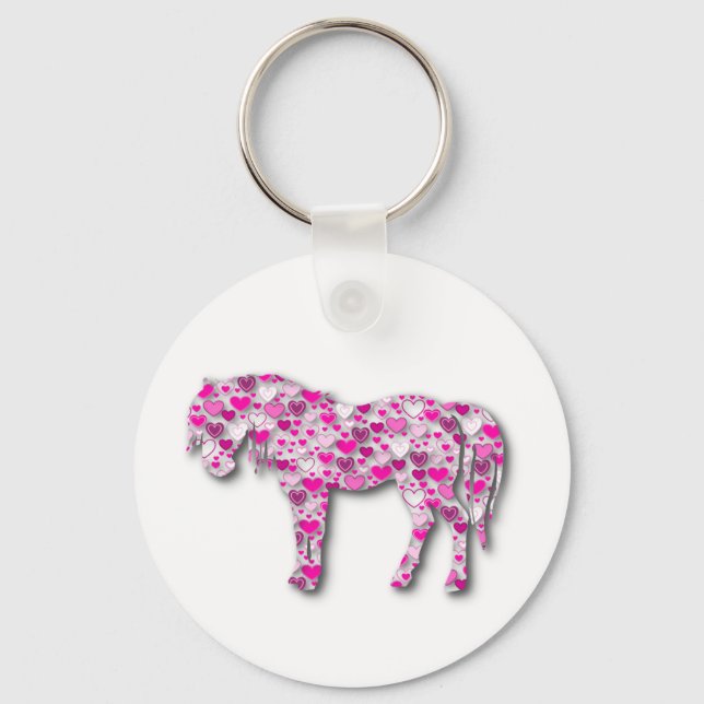Llavero Rosa - Caballo cardíaco (Anverso)