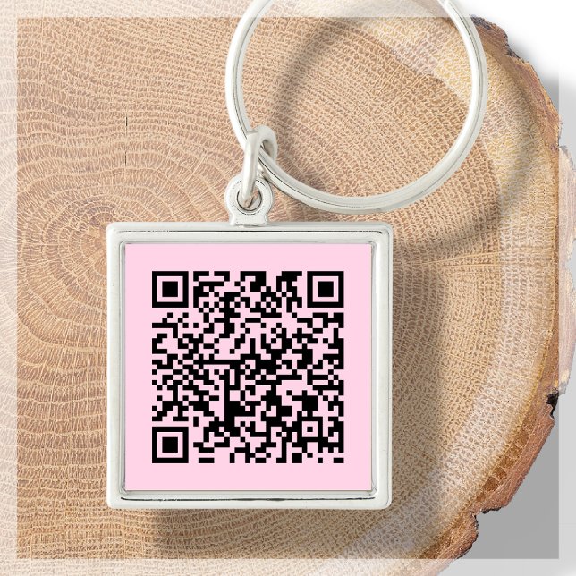 Llavero Rosa | Cadena de claves escaneable de código QR de (Subido por el creador)