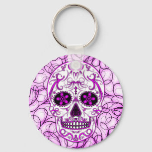 Llavero Rosa caliente en rosa - Día de la Calavera del Azú