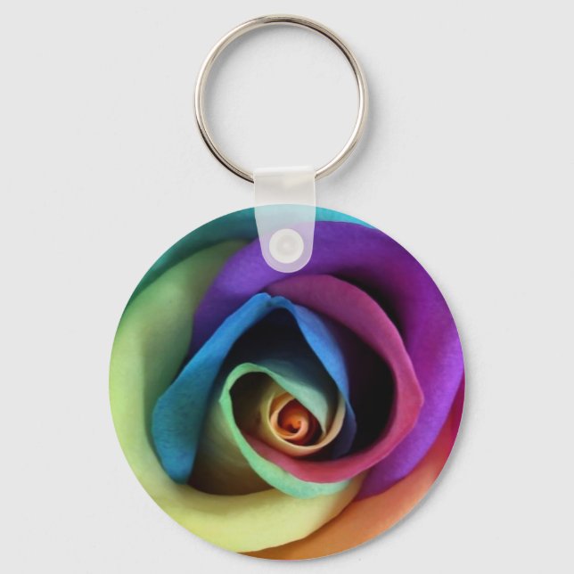 Llavero Rosa de arcoiris (Anverso)