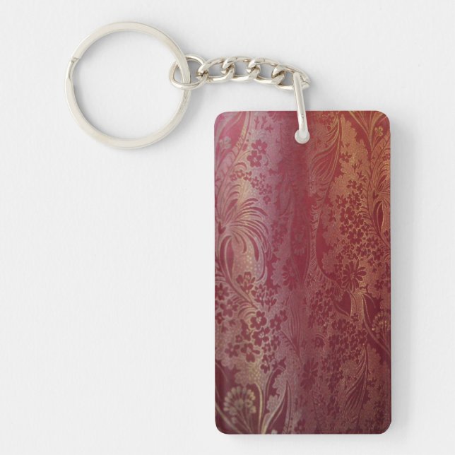 Llavero Rosa de Brocade chino (Frente)