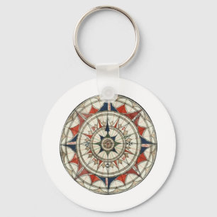 Llavero Rosa de compás #5