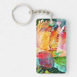 Llavero Rosa de flores