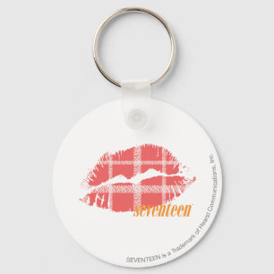 Llavero Rosa de la tela escocesa