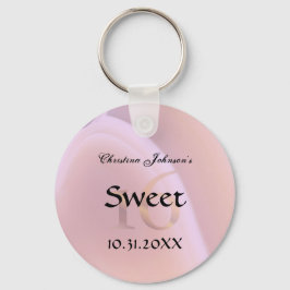 Llavero Rosa de moda Crystal Sweet 16 Party Favors