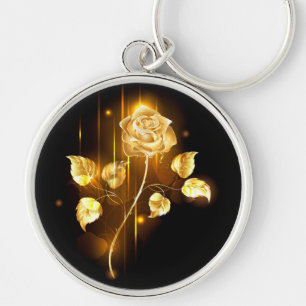 Llavero Rosa de oro (rosa de oro)