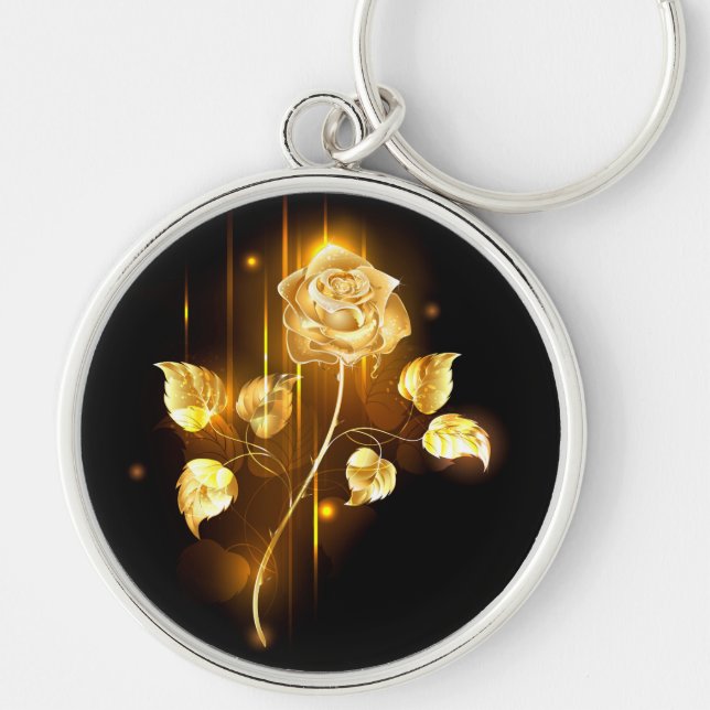 Llavero Rosa de oro (rosa de oro) (Frente)