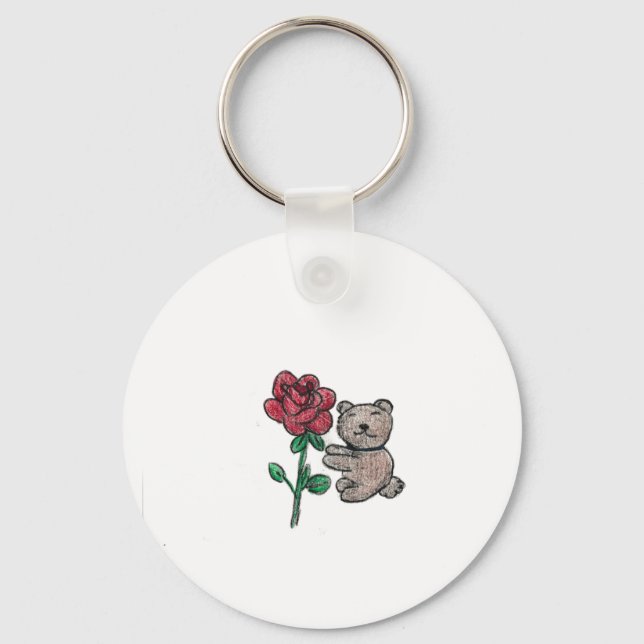Llavero Rosa de oso (Anverso)