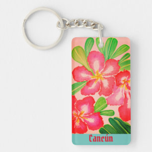 Llavero Rosa del Desierto de Cancún