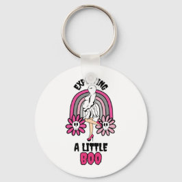 Llavero Rosa fantasma preñada espera un poco de boom