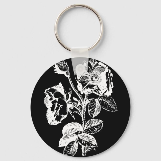 Llavero Rosa Gótico de la Antigüedad Negra (Anverso)