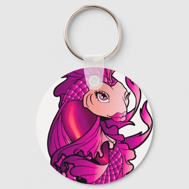 Llavero Rosa koi (Anverso)