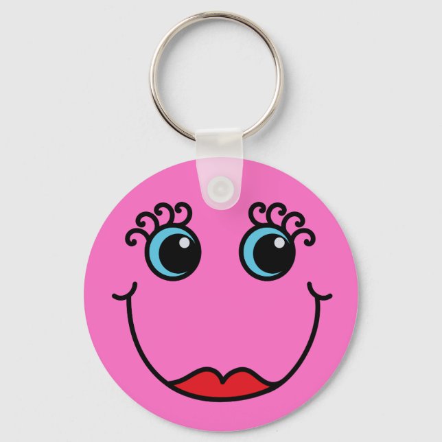 Llavero Rosa Lady Face (Anverso)