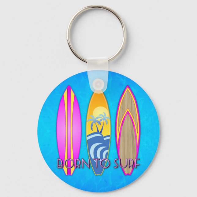 Llavero Rosa llevado para practicar surf (Anverso)