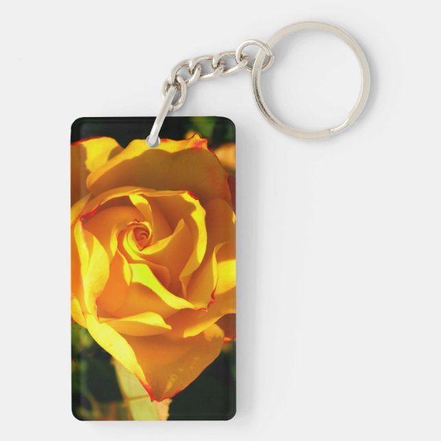 Llavero Rosa naranja (Atrás)
