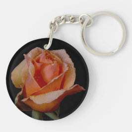 Llavero Rosa Naranja bonito