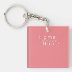 Llavero Rosa personalizado "Hogar dulce"