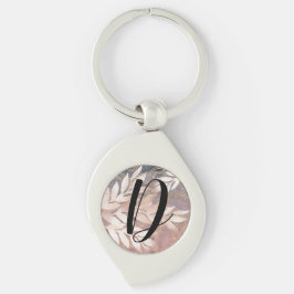 Llavero Rosa rociadores de hojas de oro en Personalizar de