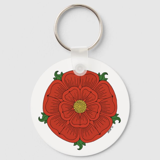 Llavero Rosa Roja de Lancaster (Anverso)