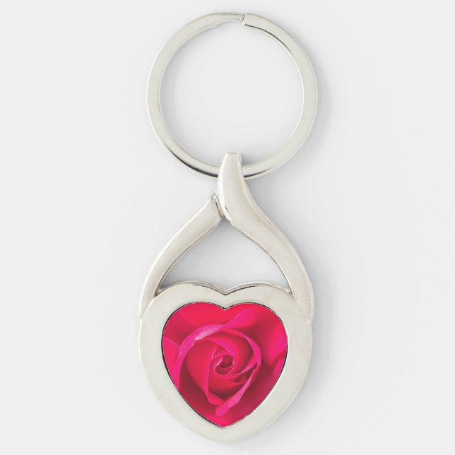 Llavero Rosa Roja Romántica v2 (Anverso)