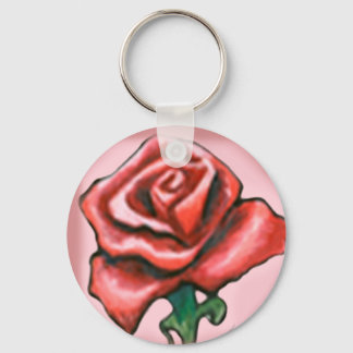 Llavero Rosa roja única
