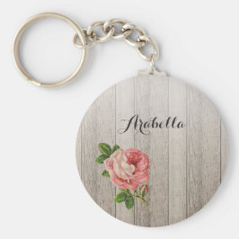 Llavero Rosa Rosa Rosa Rosa Rosa Rosa Rústica De Madera Rú